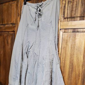 CAbi Grunge Victorian Corset Skirt Floor Length